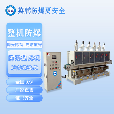 英鹏防爆抛光机-六轮输送式