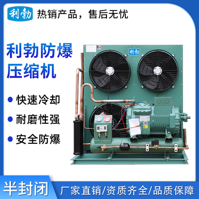 利勃防爆半封闭-压缩机冷库制冷机组 冷库全套制冷设备